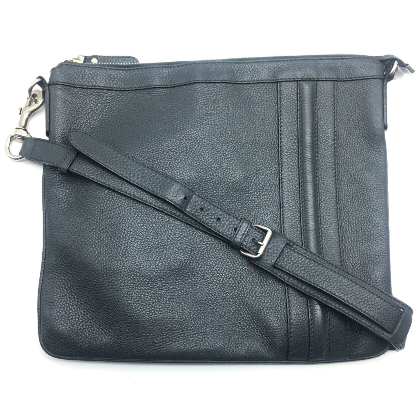 Gucci Gray Leather Shoulder Bag ( )