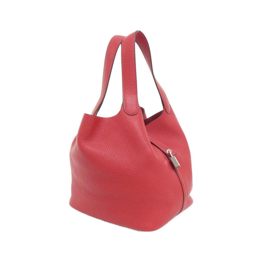 Hermes Picotin Rouge Casaque Taurillon Clemence Leather Handbag ( )