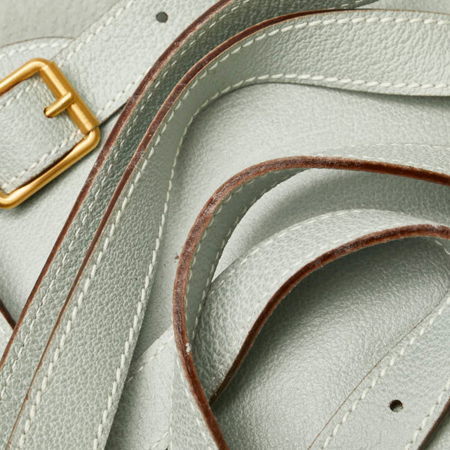 Gucci Light Blue Leather Suede Backpack ( )