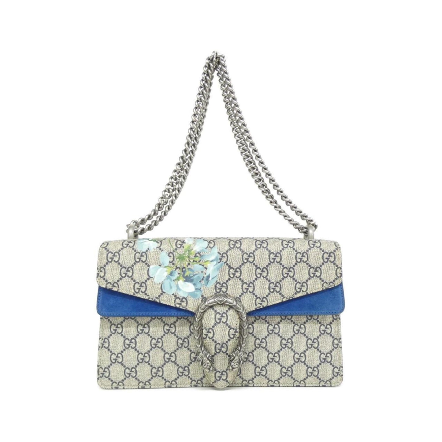 Gucci Beige Blue Gg Supreme Shoulder Bag ( )