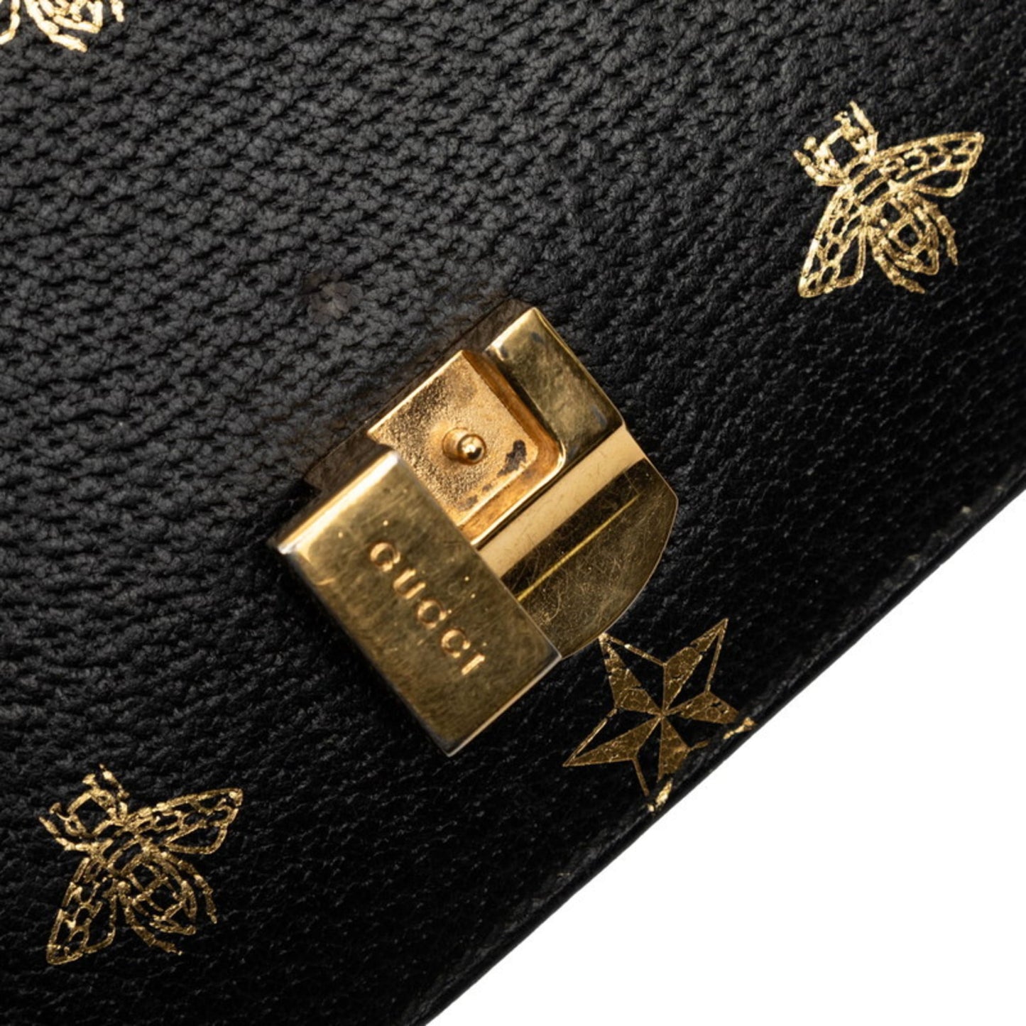 Gucci Black Multi-Color Leather Handbag ( )