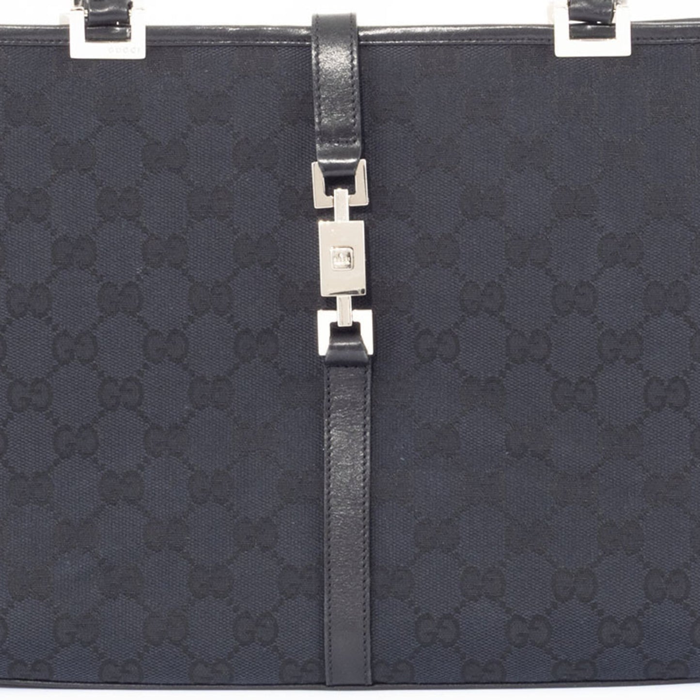 Gucci Black Gg Canvas Tote Bag ( )