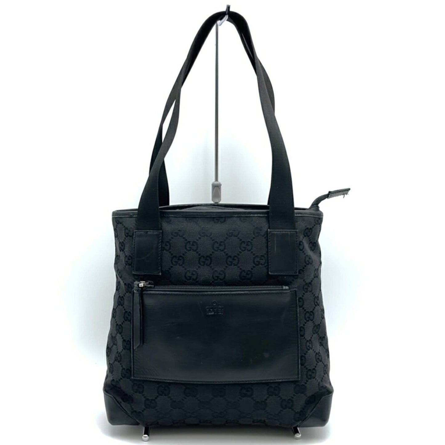 Gucci Black Gg Canvas Tote Bag ( )