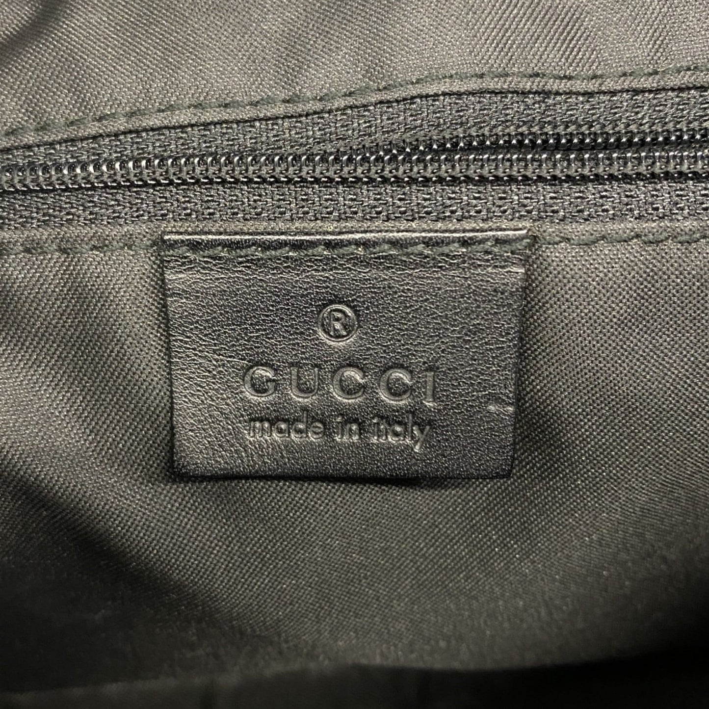 Gucci Black Canvas Shoulder Bag ( )