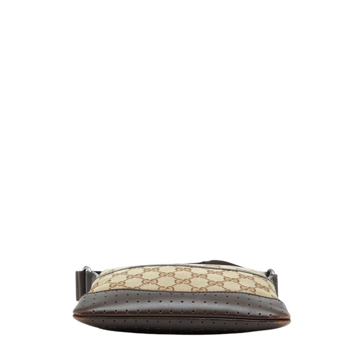 Gucci Gg Canvas Beige Brown Gg Canvas Leather Shoulder Bag ( )