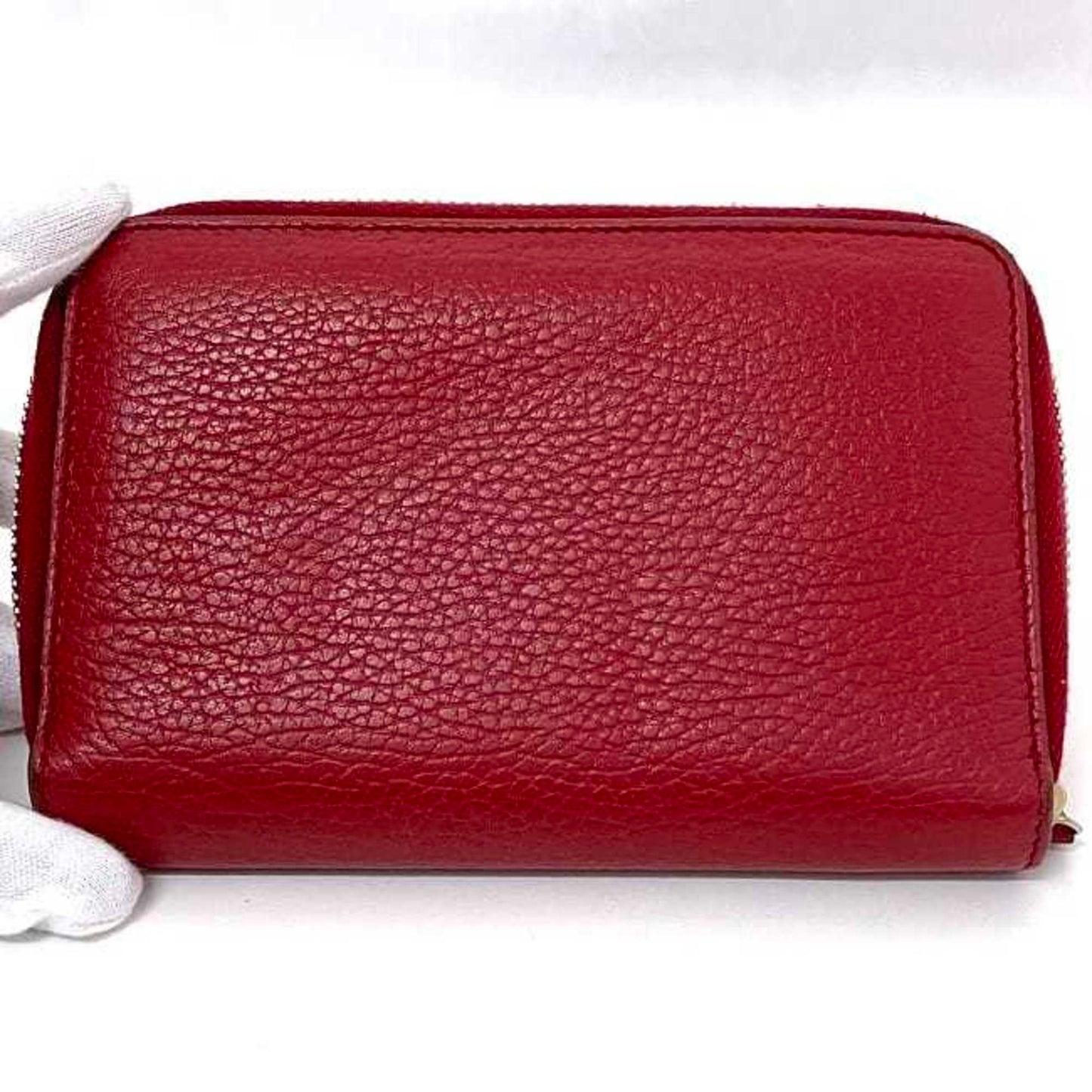 Gucci Red Color Leather Wallet (Bi-Fold) ( )