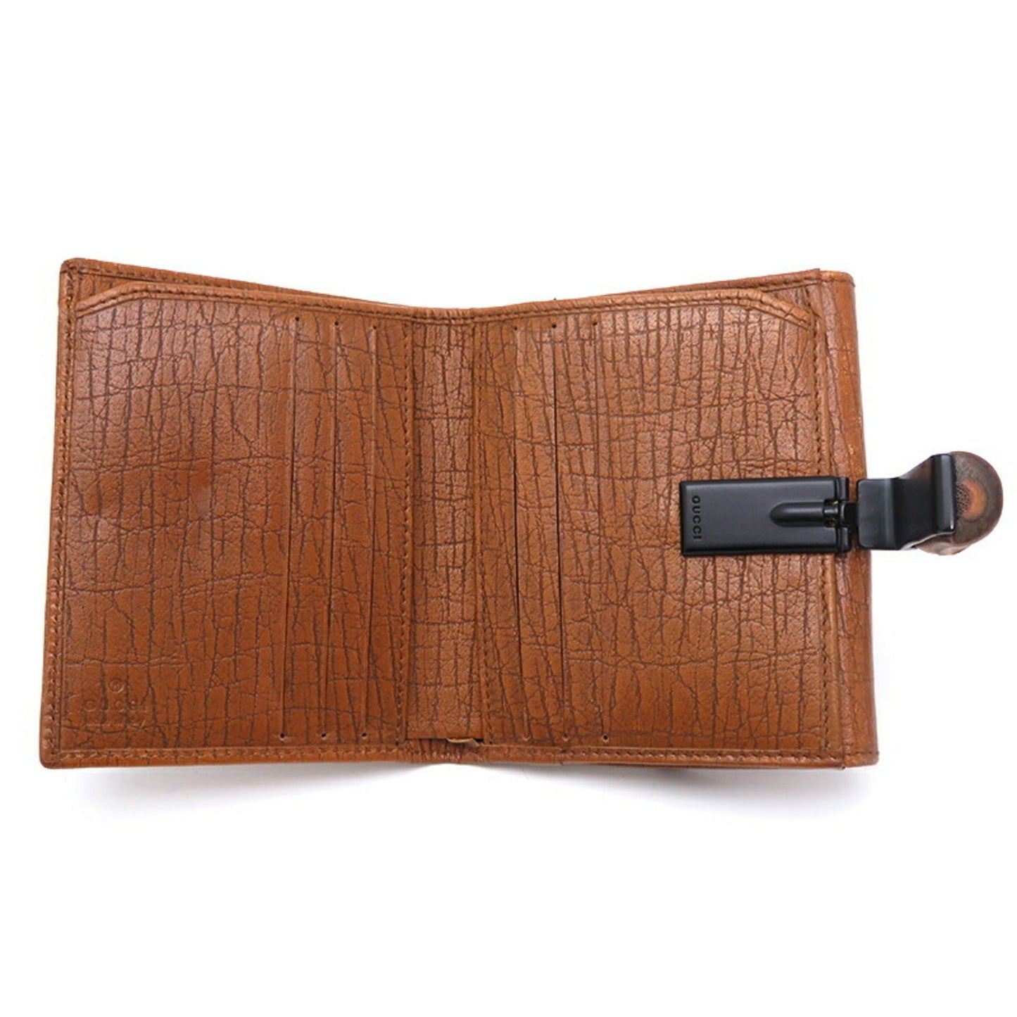 Gucci Bamboo Camel Bamboo Leather Wallet (Bi-Fold) ( )