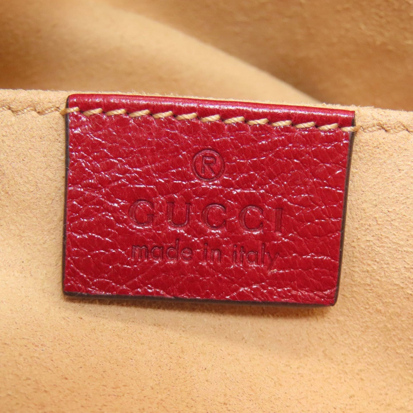 Gucci Red Color Leather Shoulder Bag ( )
