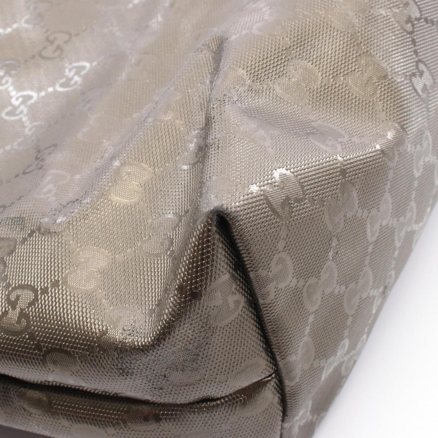 Gucci Brown Pvc Leather Tote Bag ( )