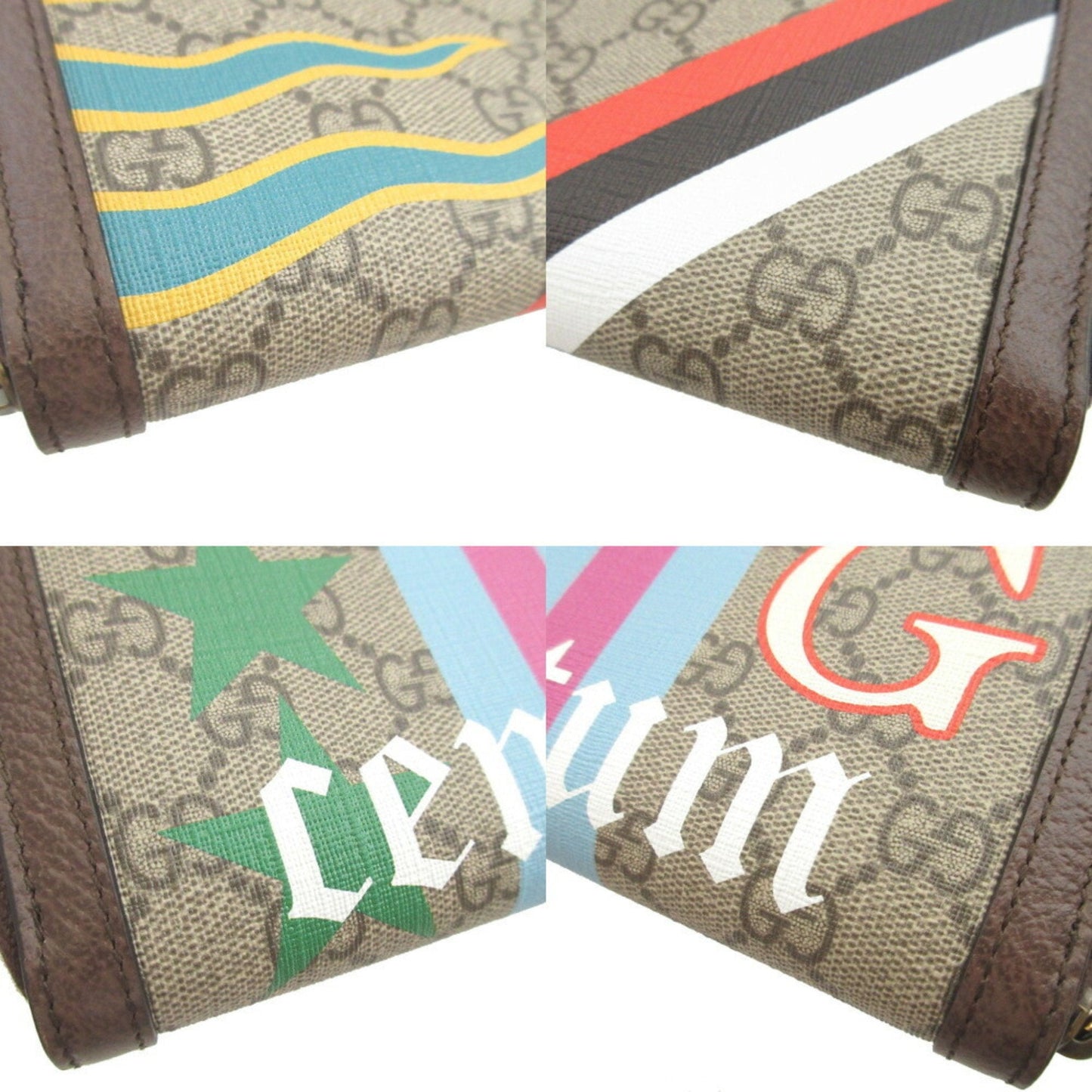 Gucci Beige Brown Gg Supreme Leather Coin Purse/Coin Case ( )