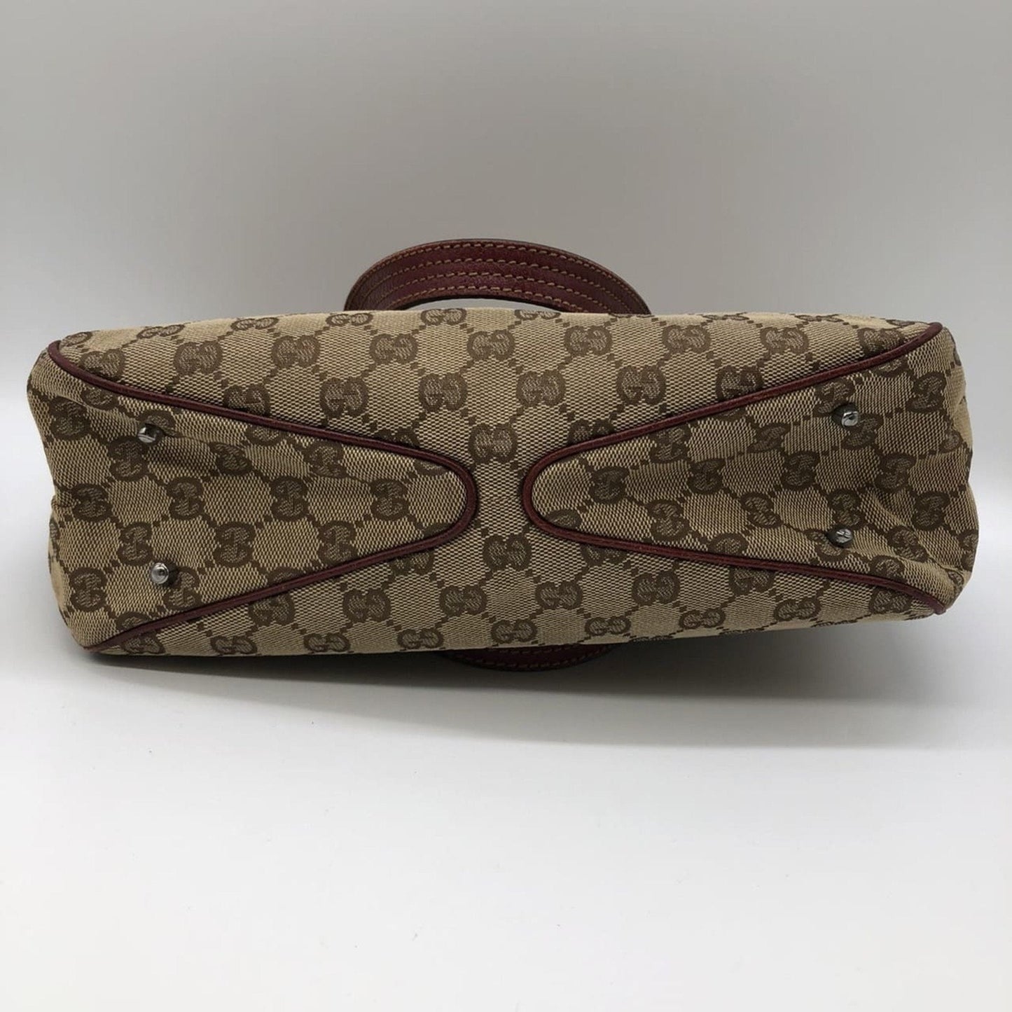 Gucci Gg Canvas Brown Gg Canvas Handbag Tote Bag ( )