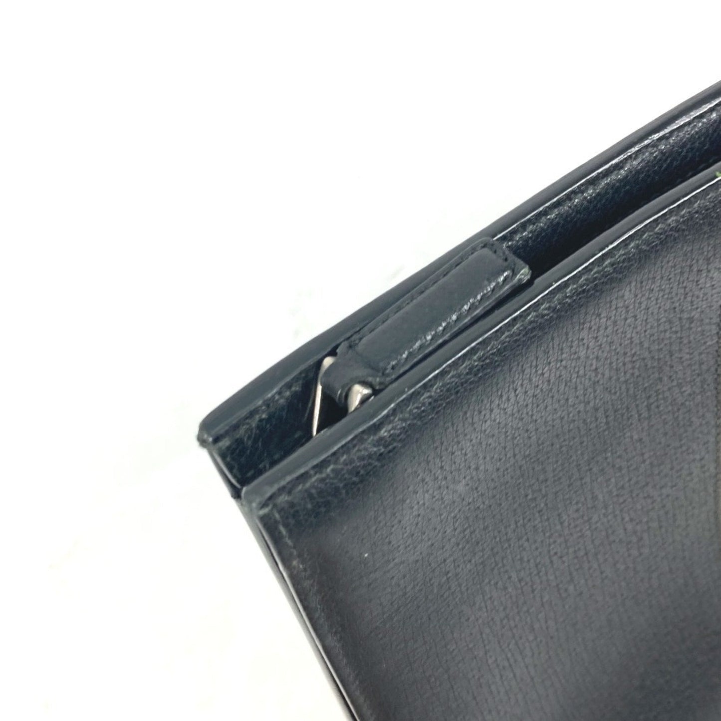 Gucci Black Leather Clutch Bag Pouch ( )