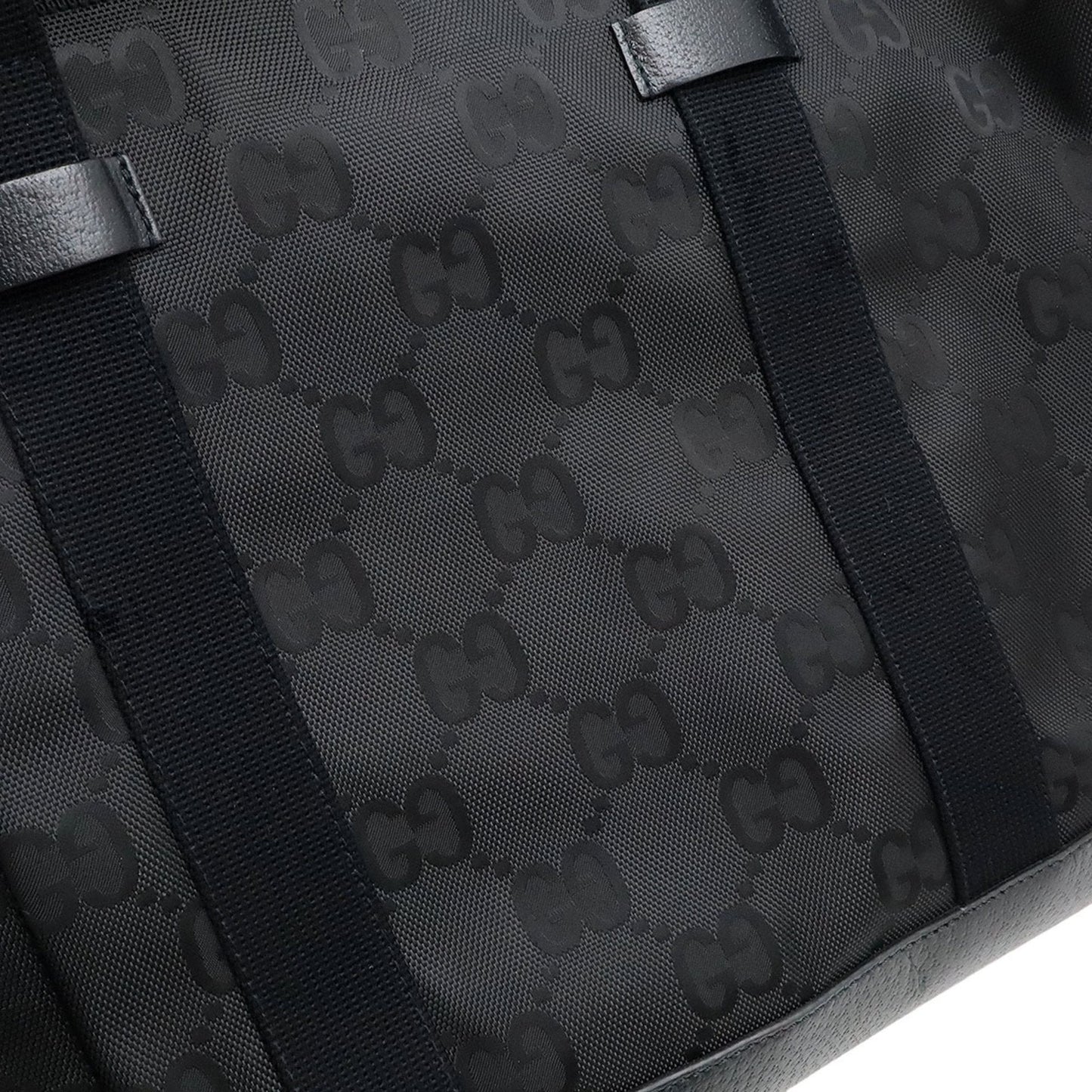 Gucci Black Nylon Canvas Shoulder Bag ( )