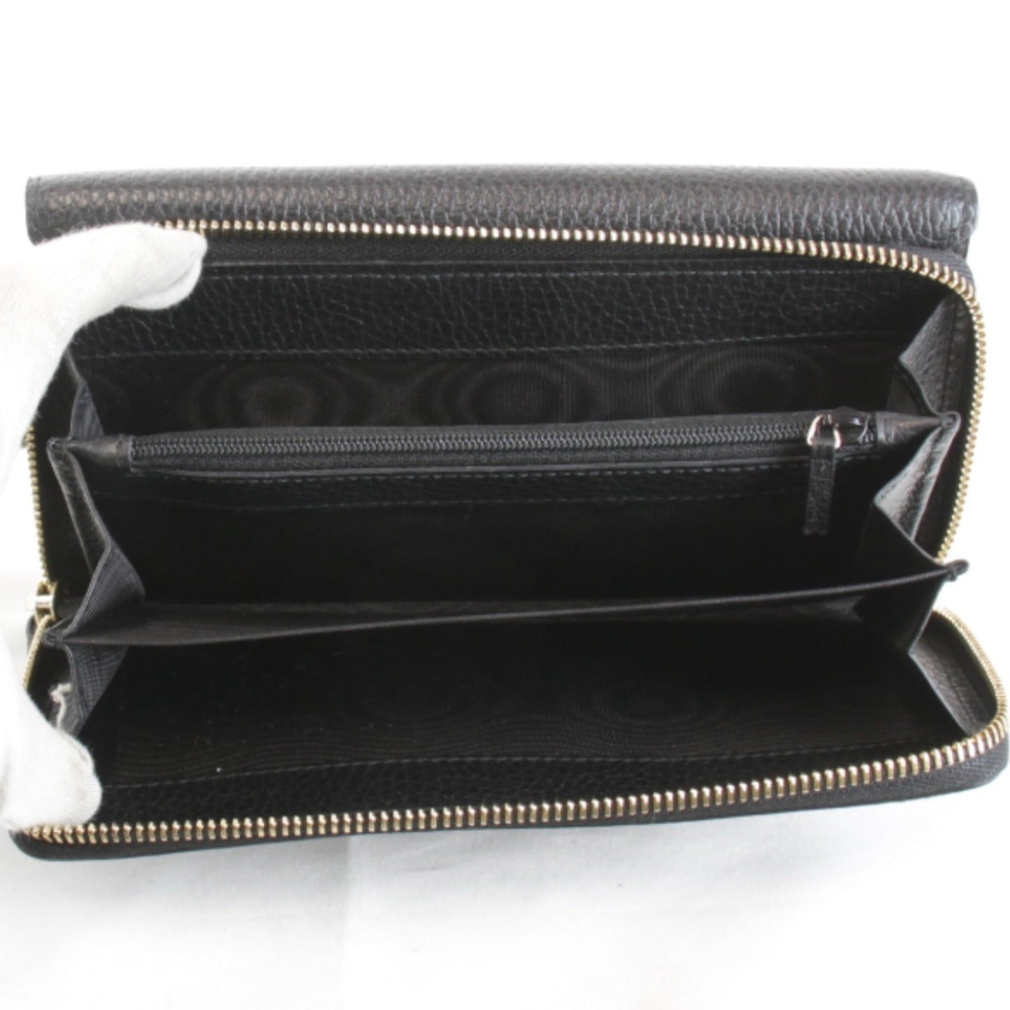 Gucci Black Leather Long Wallet (Bi-Fold) ( )