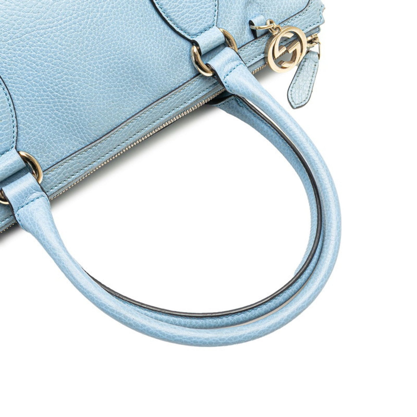 Gucci Light Blue Leather Handbag Shoulder Bag ( )