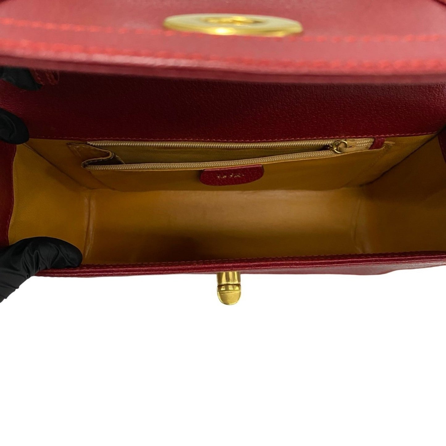 Gucci Red Color Leather Shoulder Bag ( )