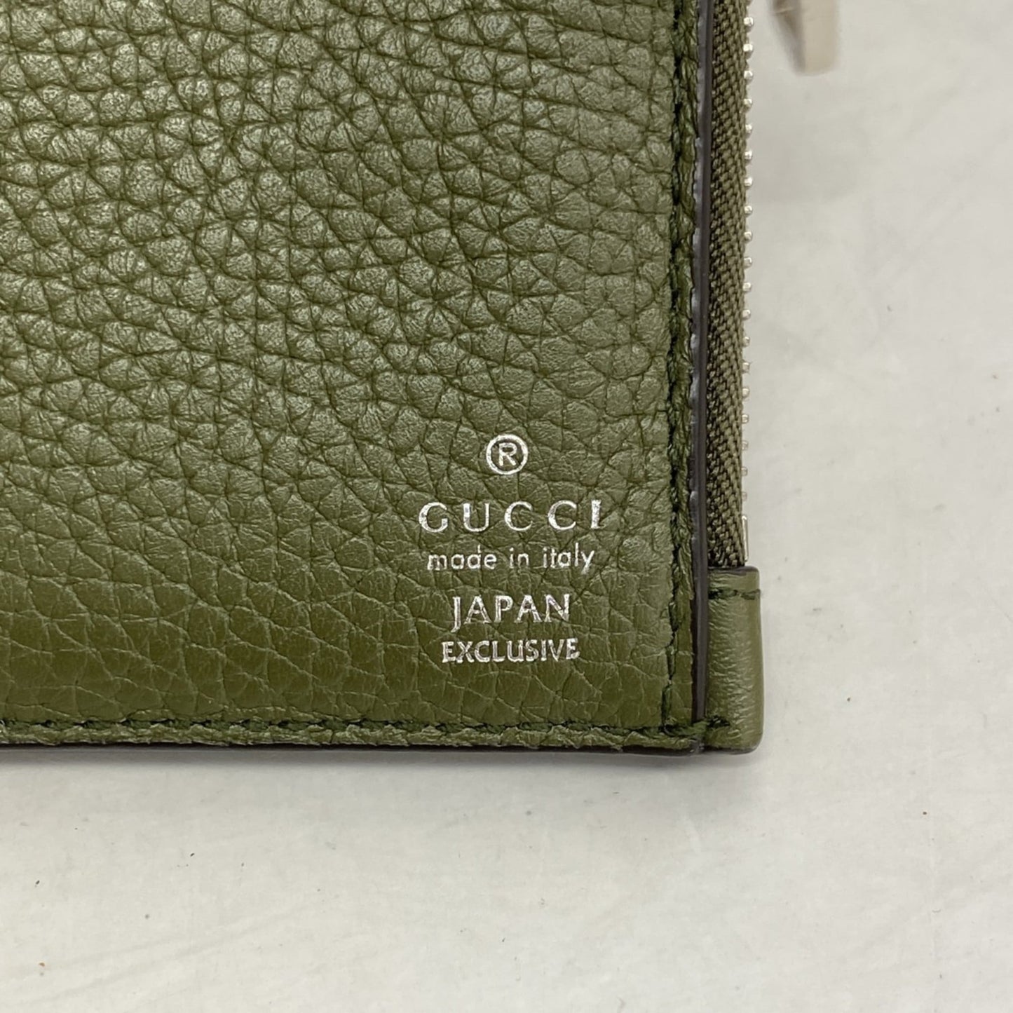 Gucci Khaki Leather Wallet (Bi-Fold) ( )