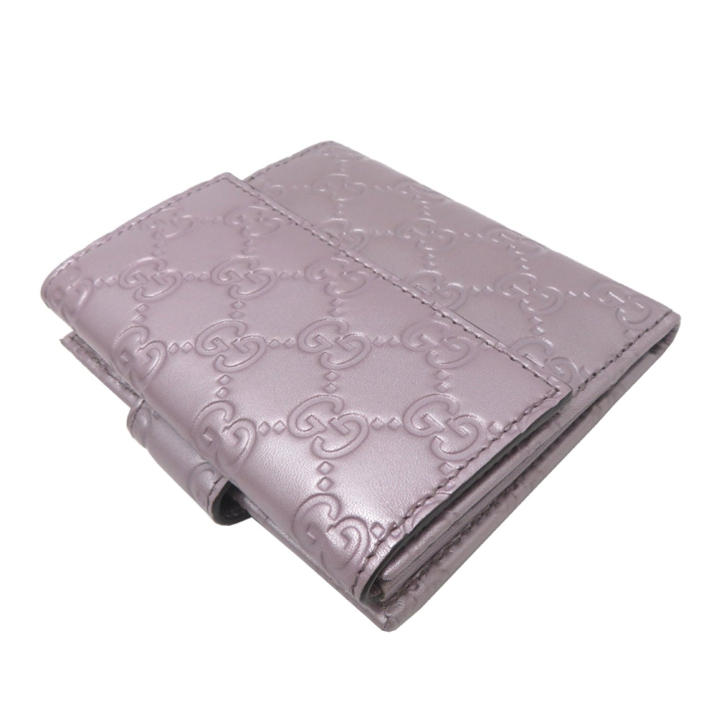 Gucci Metallic Pink Leather Wallet (Bi-Fold) ( )