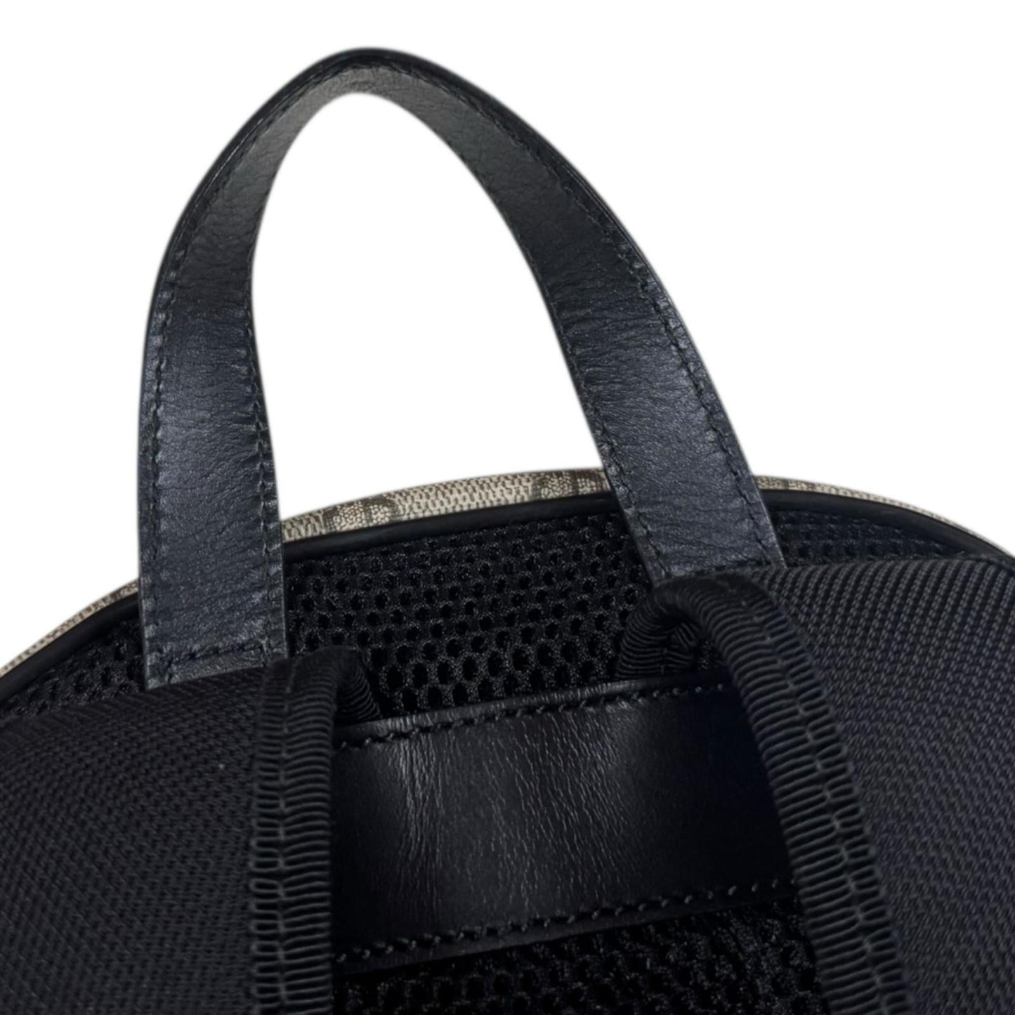 Gucci Beige Black Gg Supreme Canvas Backpack ( )