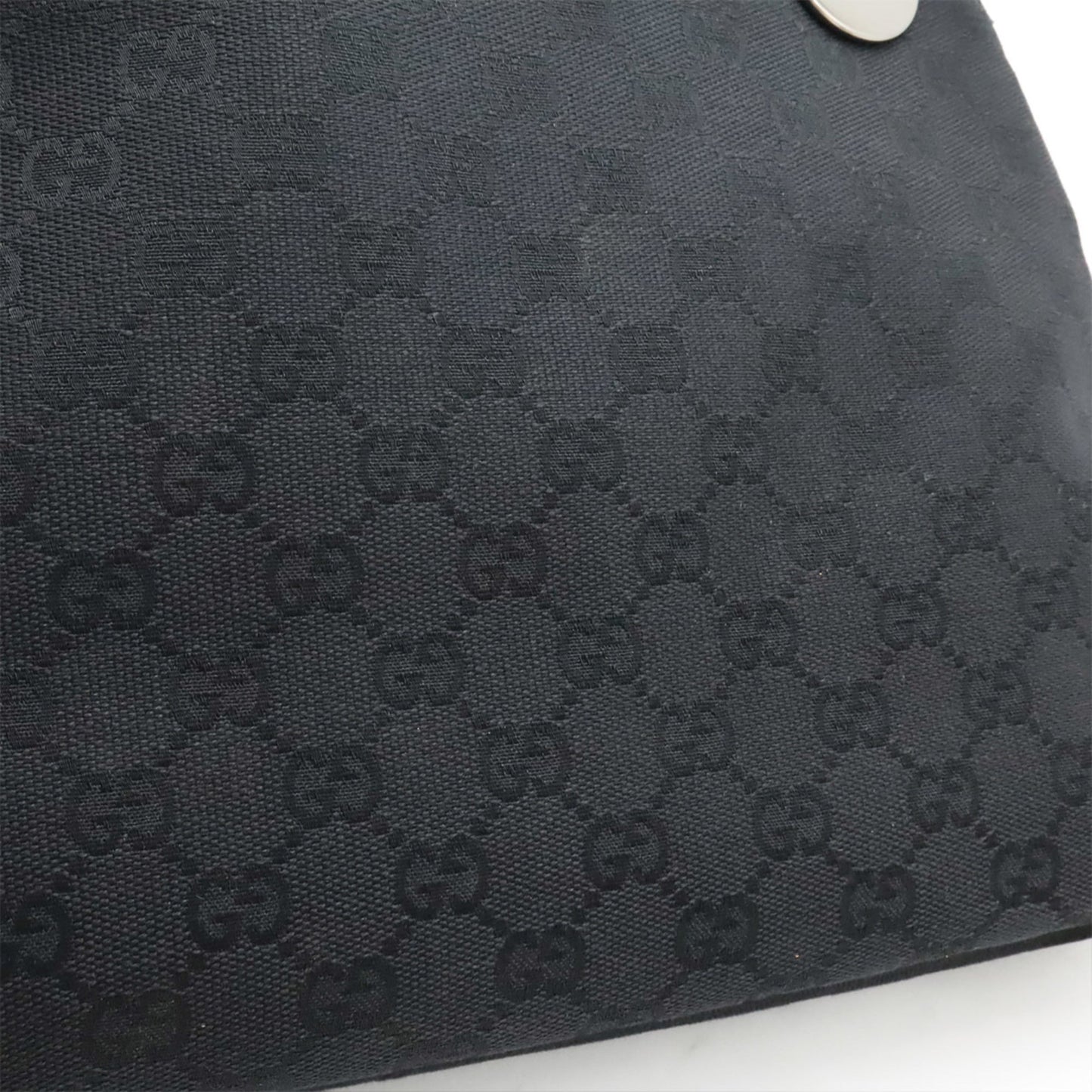 Gucci Black Gg Canvas Shoulder Bag Tote Bag ( )
