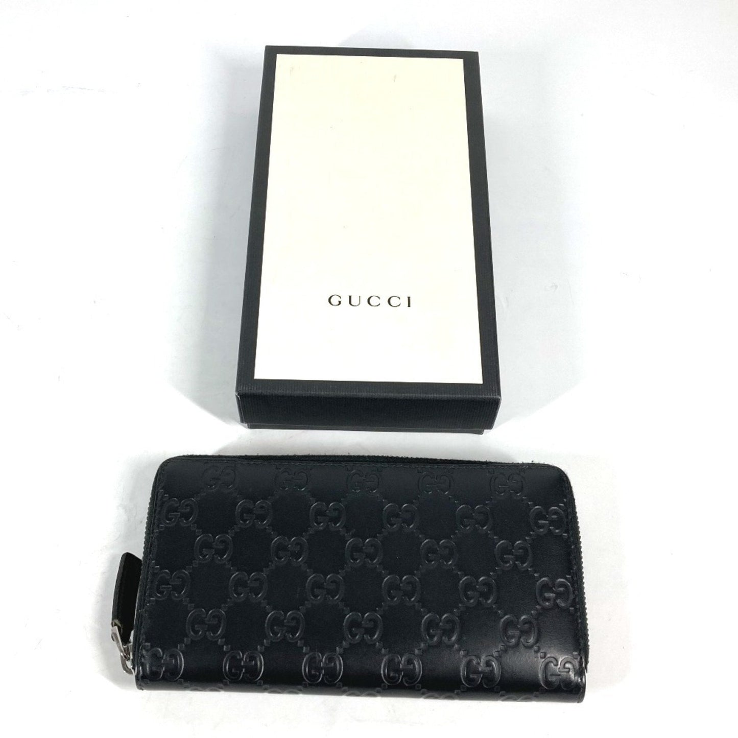 Gucci Black Leather Long Wallet (Bi-Fold) ( )