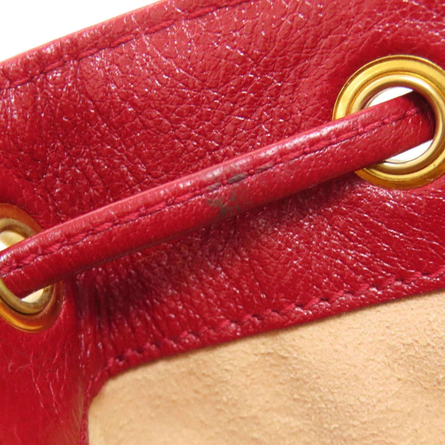 Gucci Red Color Leather Shoulder Bag ( )