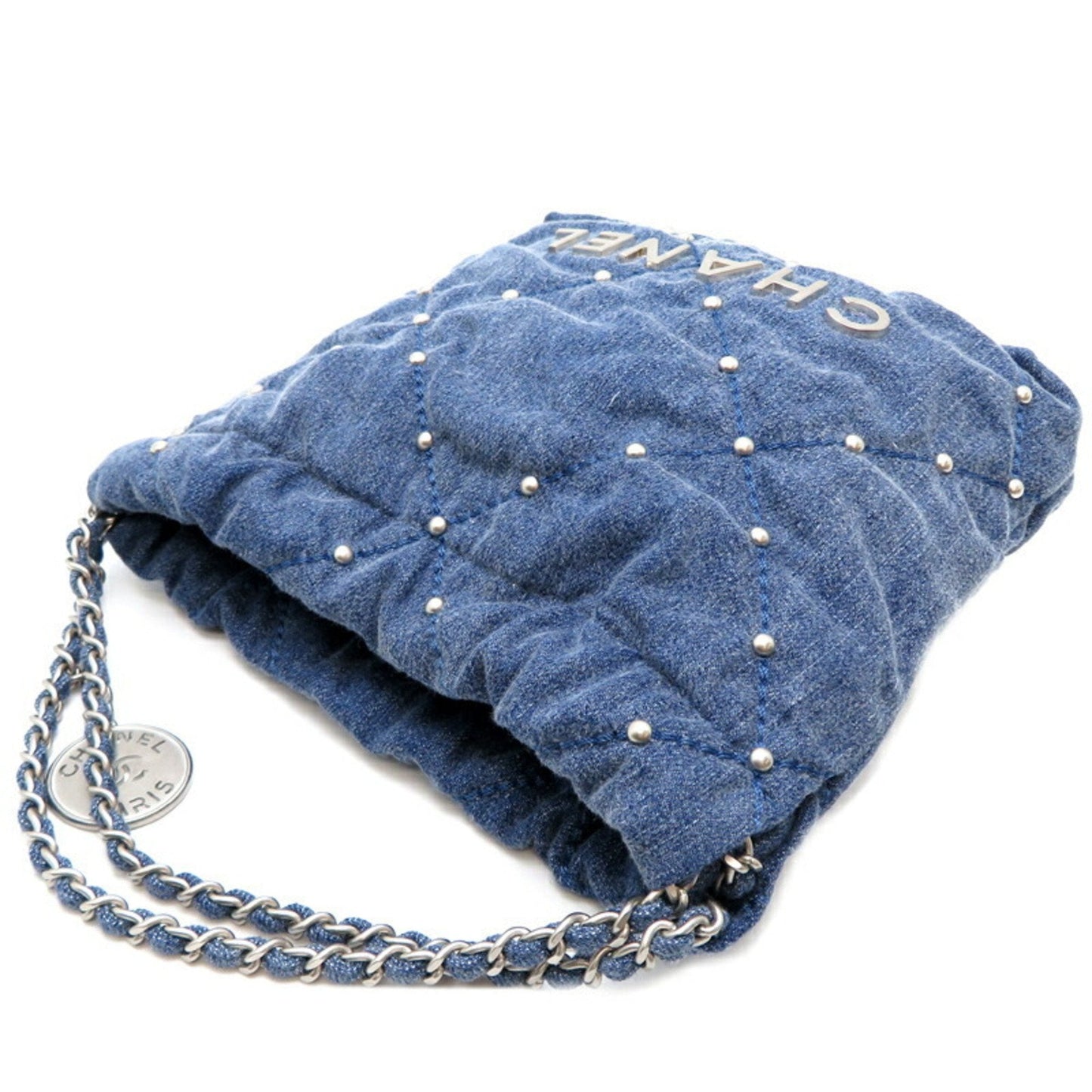 Chanel 22 Women's Handbag AS3980 Denim Blue