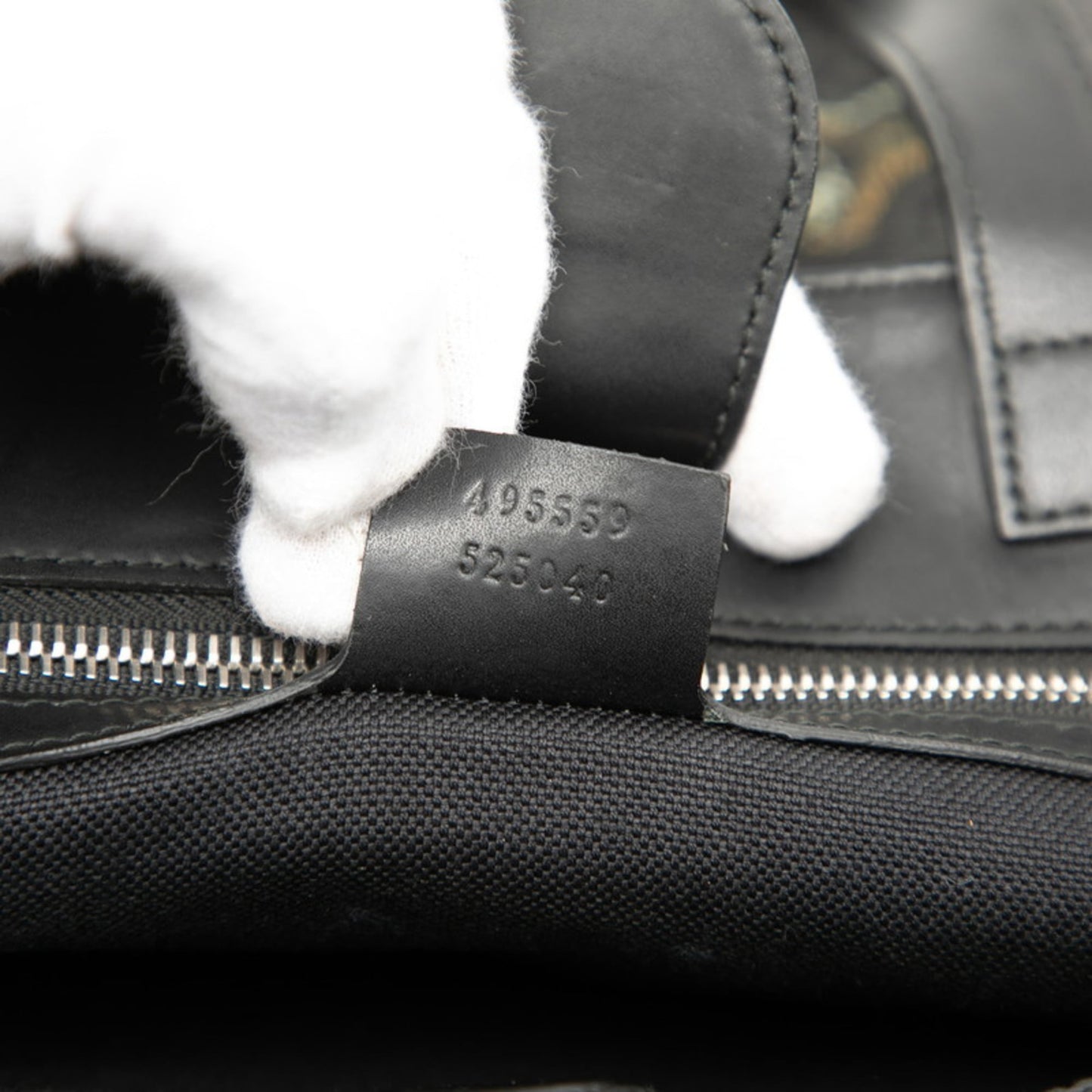 Gucci Black Pvc Leather Shoulder Bag Tote Bag ( )