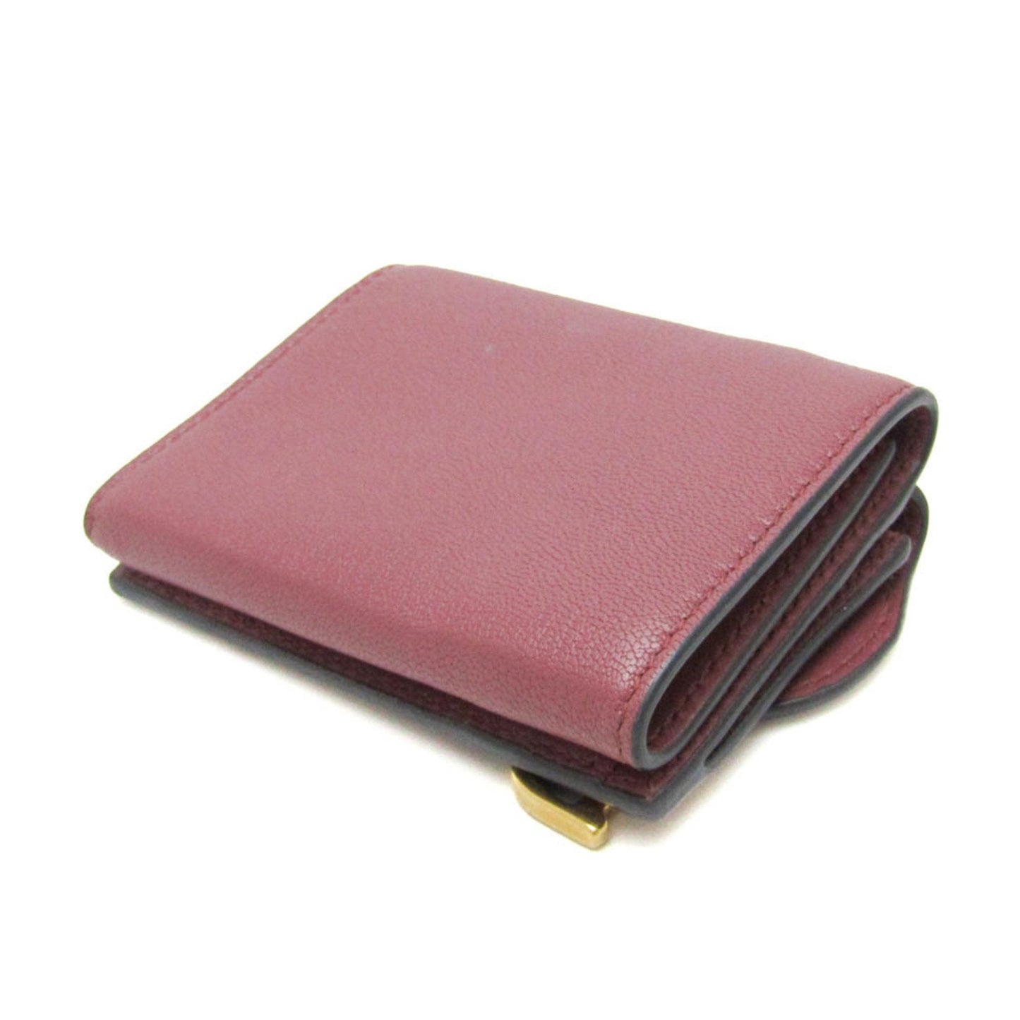 Christian Dior Dusty Pink Leather Wallet (Tri-Fold) ()