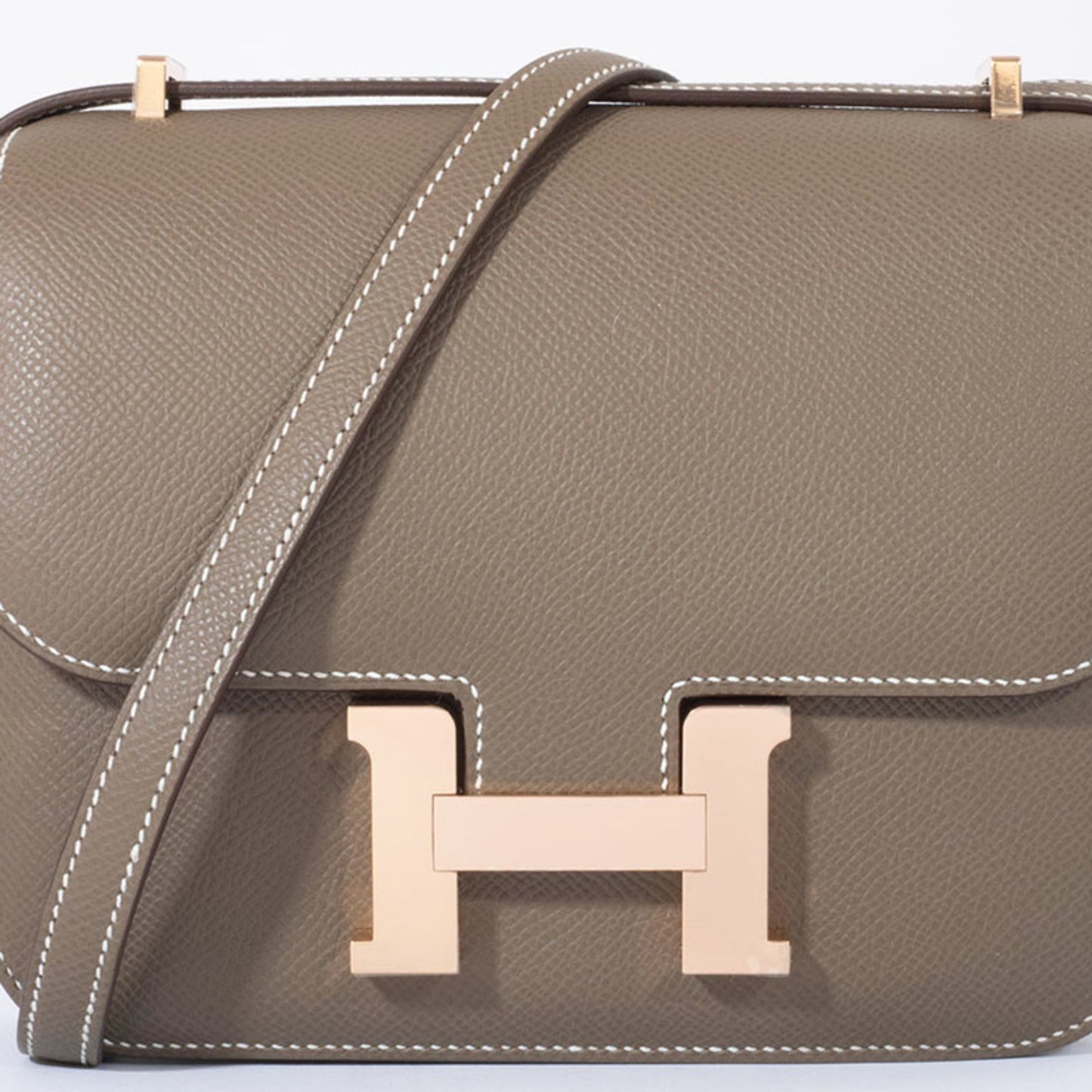 Hermes Constance Etoupe Gray Epsom Leather Shoulder Bag ( )