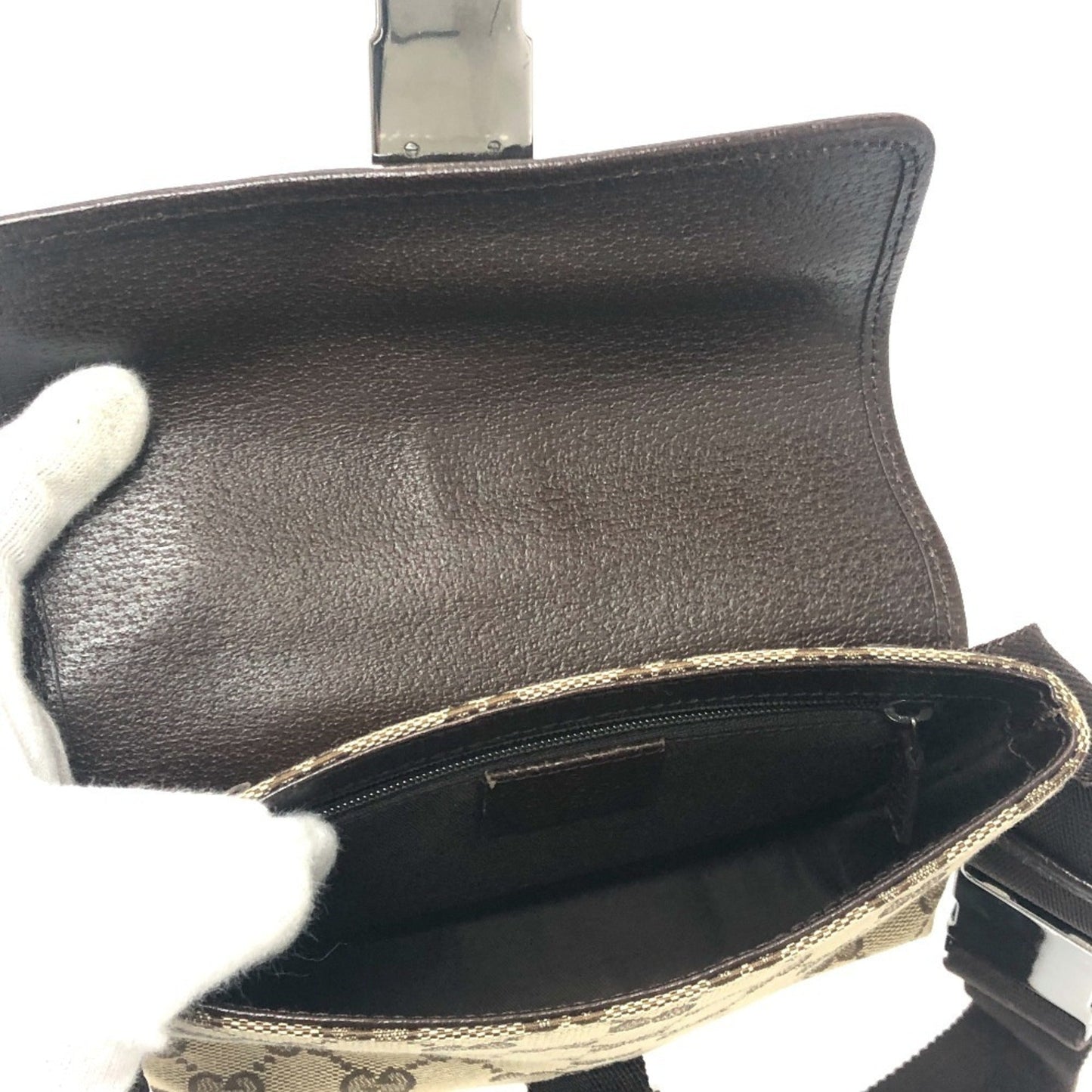 Gucci Beige Brown Gg Canvas Fanny Pack ( )