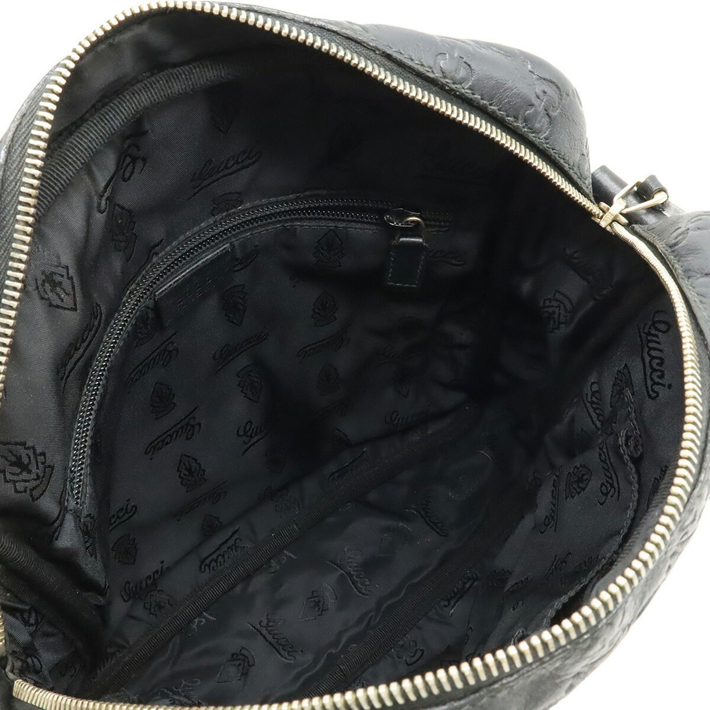 Gucci Black Leather Shoulder Bag ( )