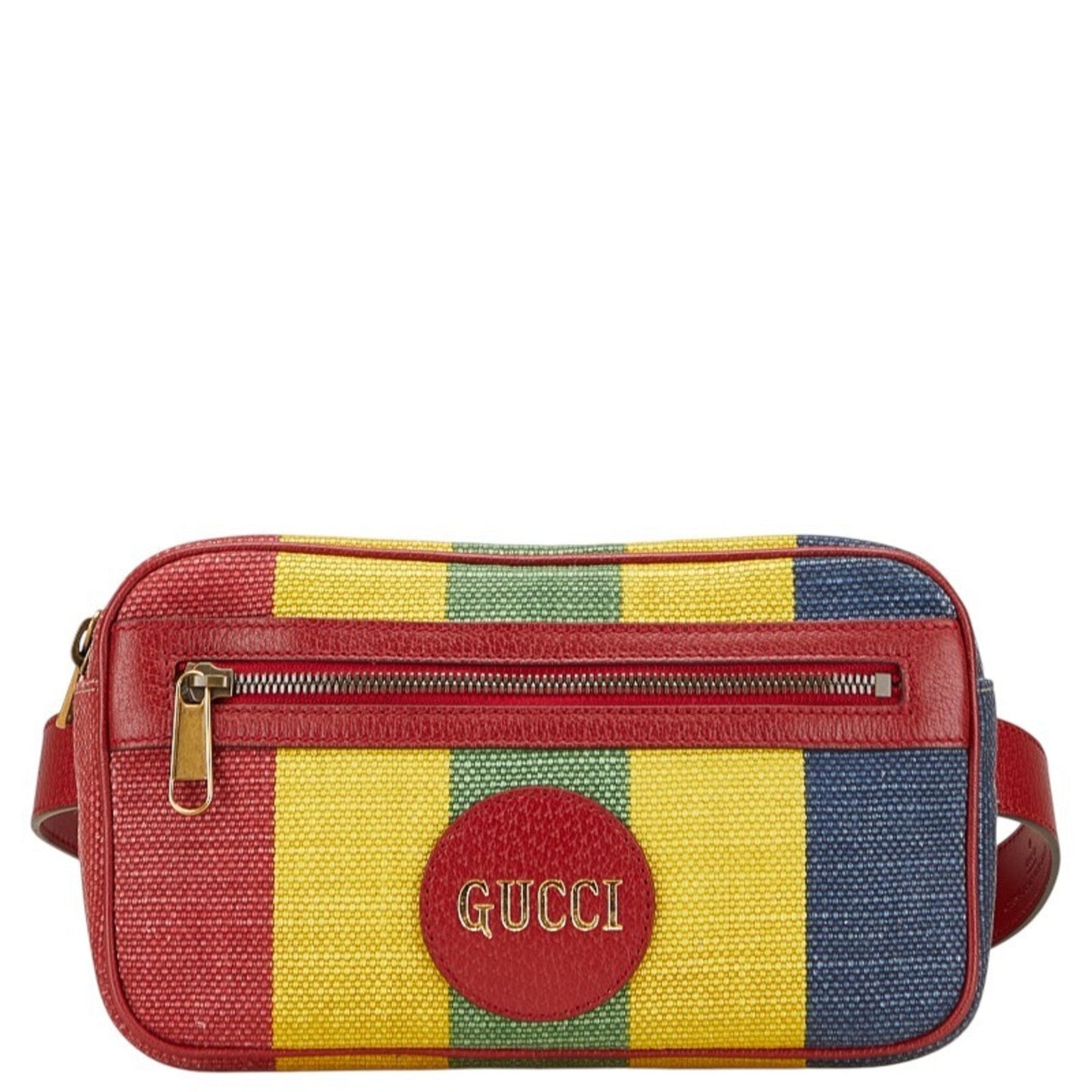 Gucci Multi-Color Canvas Leather Sling Bag ( )
