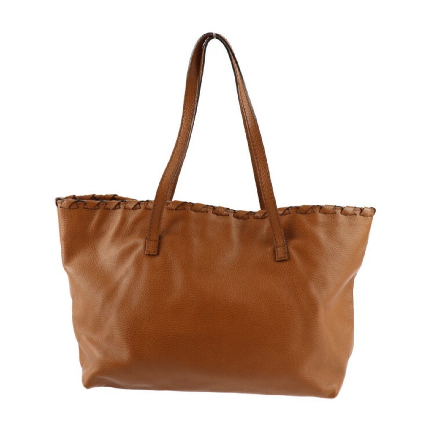 Gucci Brown Leather Handbag Shoulder Bag Tote Bag ( )