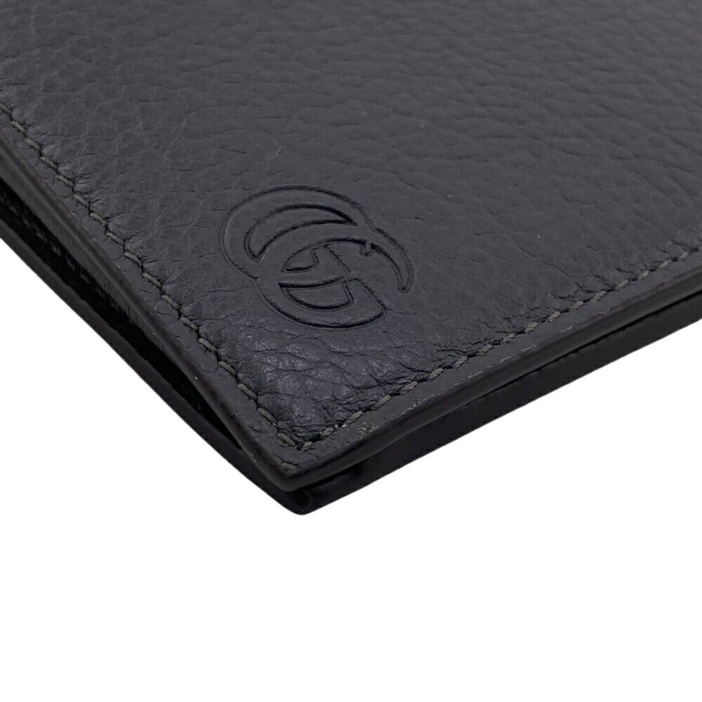 Gucci Gray Leather Long Wallet (Bi-Fold) ( )