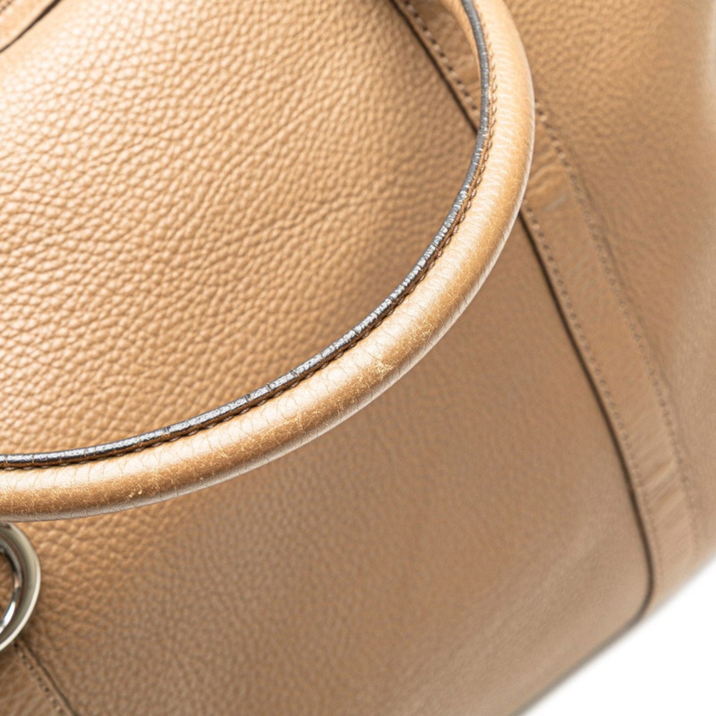 Gucci Brown Leather Shoulder Bag Tote Bag ( )