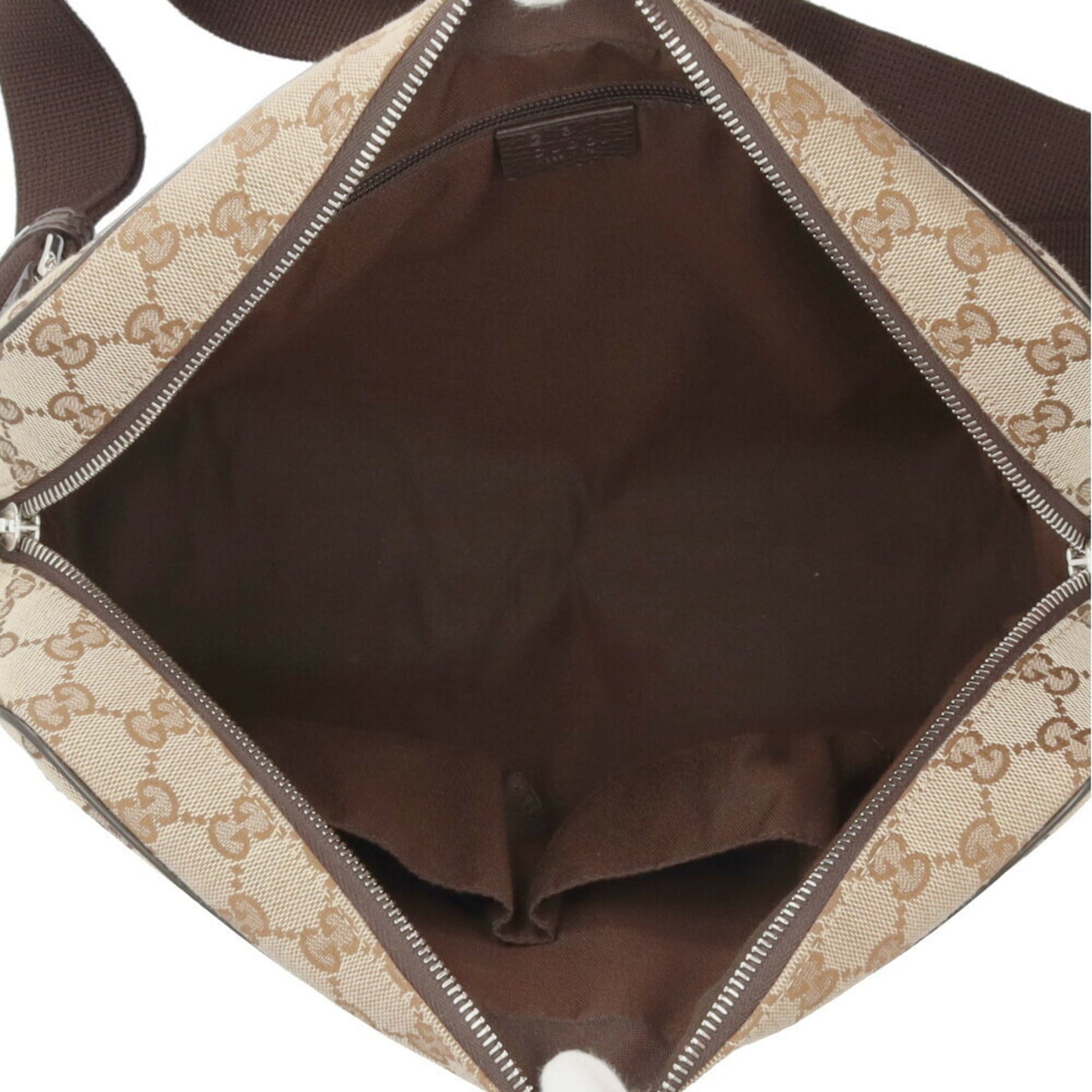 Gucci Gg Canvas Beige Brown Gg Canvas Shoulder Bag ( )