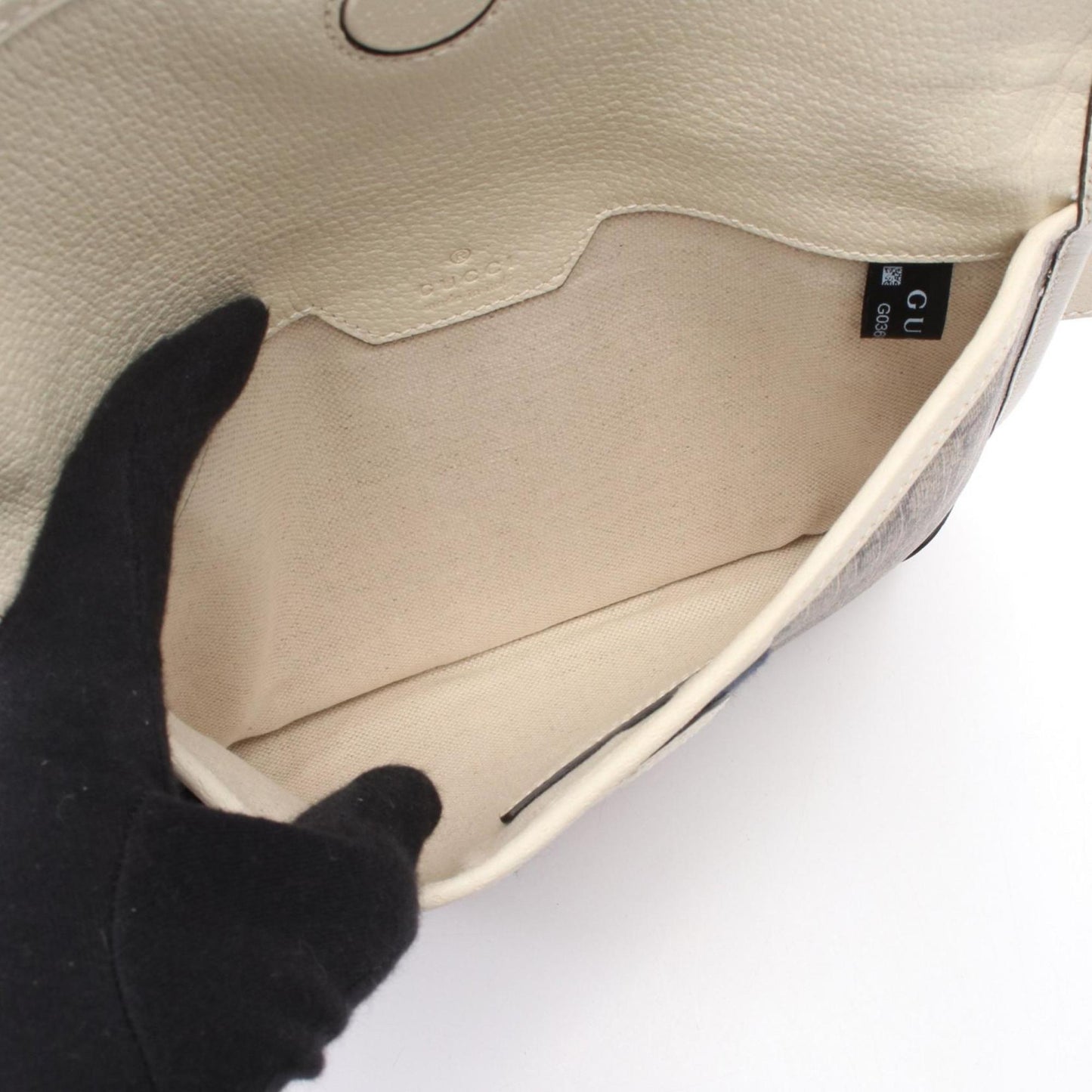 Gucci Beige Ivory Multi-Color Pvc Leather Fanny Pack Sling Bag ( )