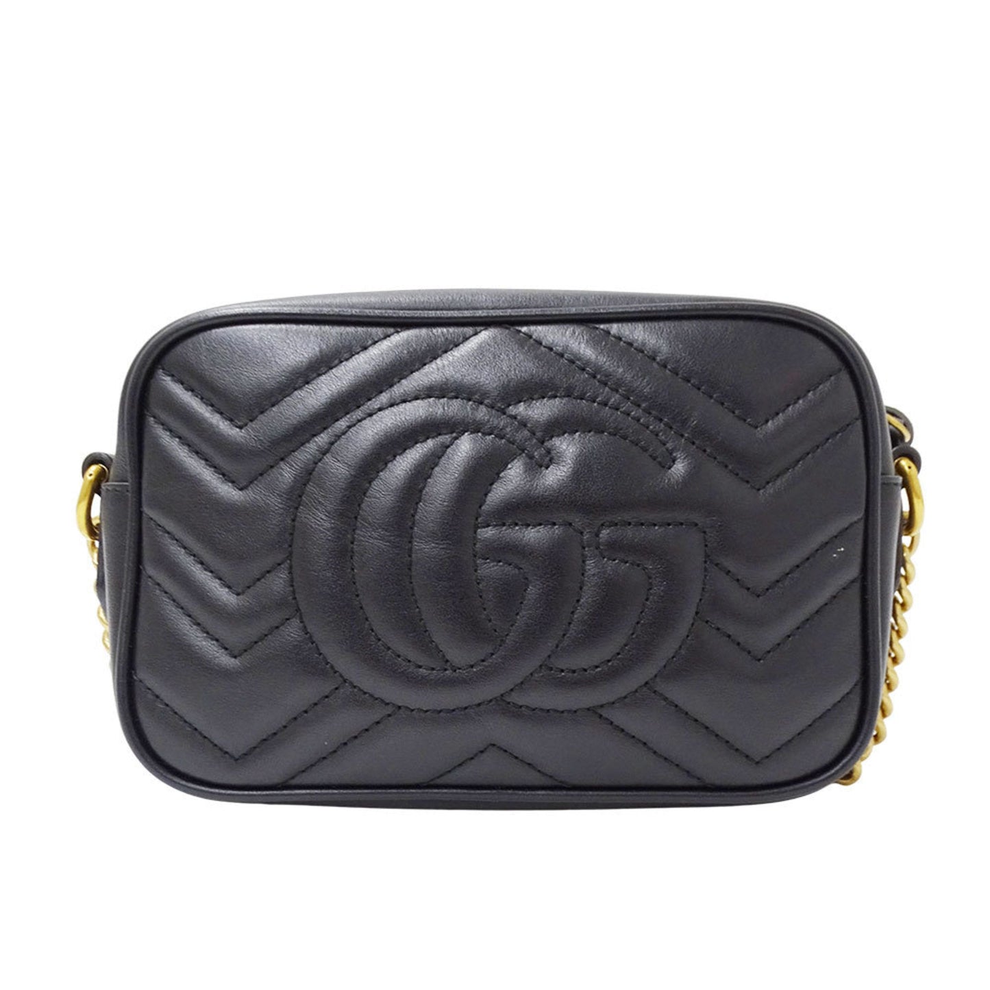Gucci Black Leather Shoulder Bag ( )