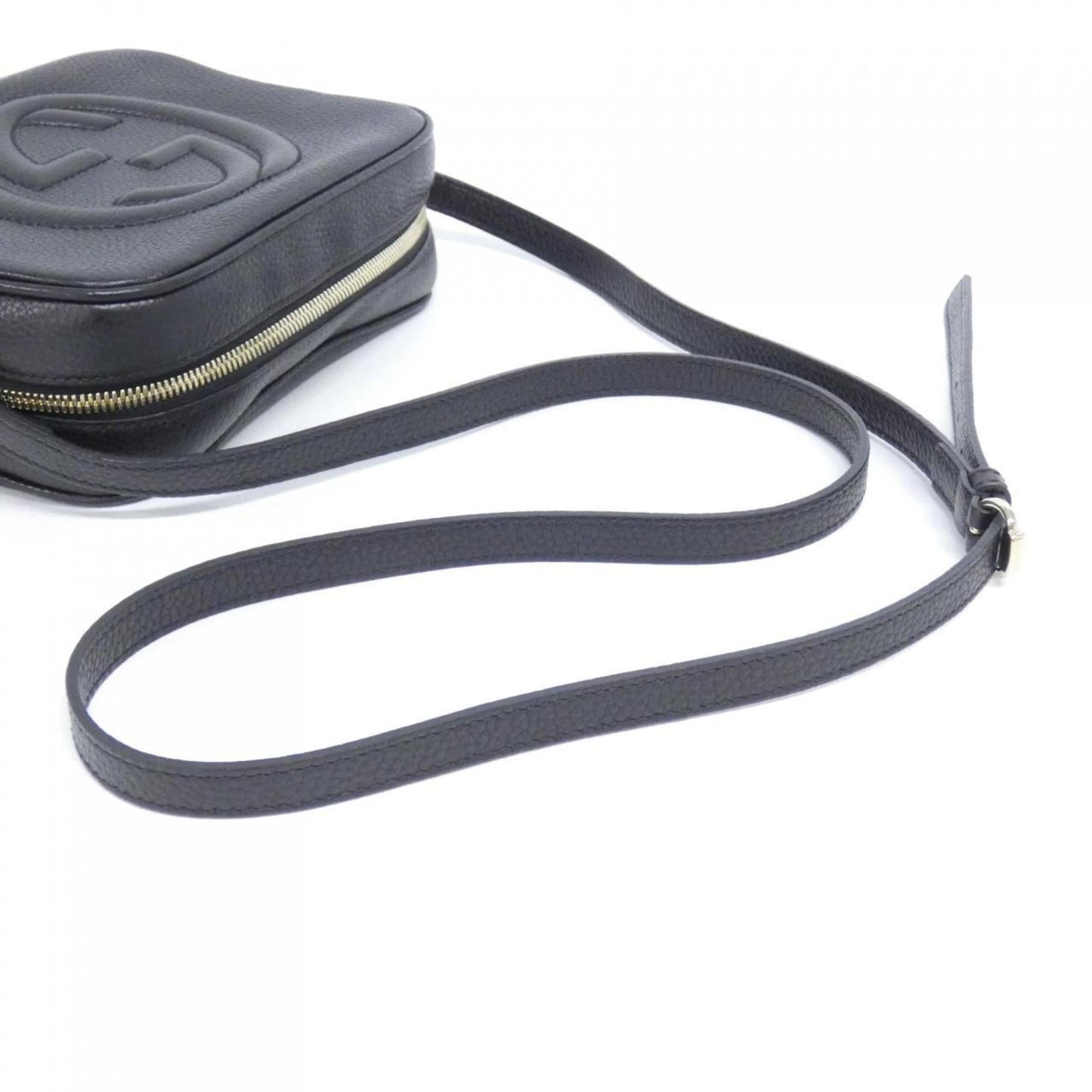 Gucci Black Leather Shoulder Bag ( )