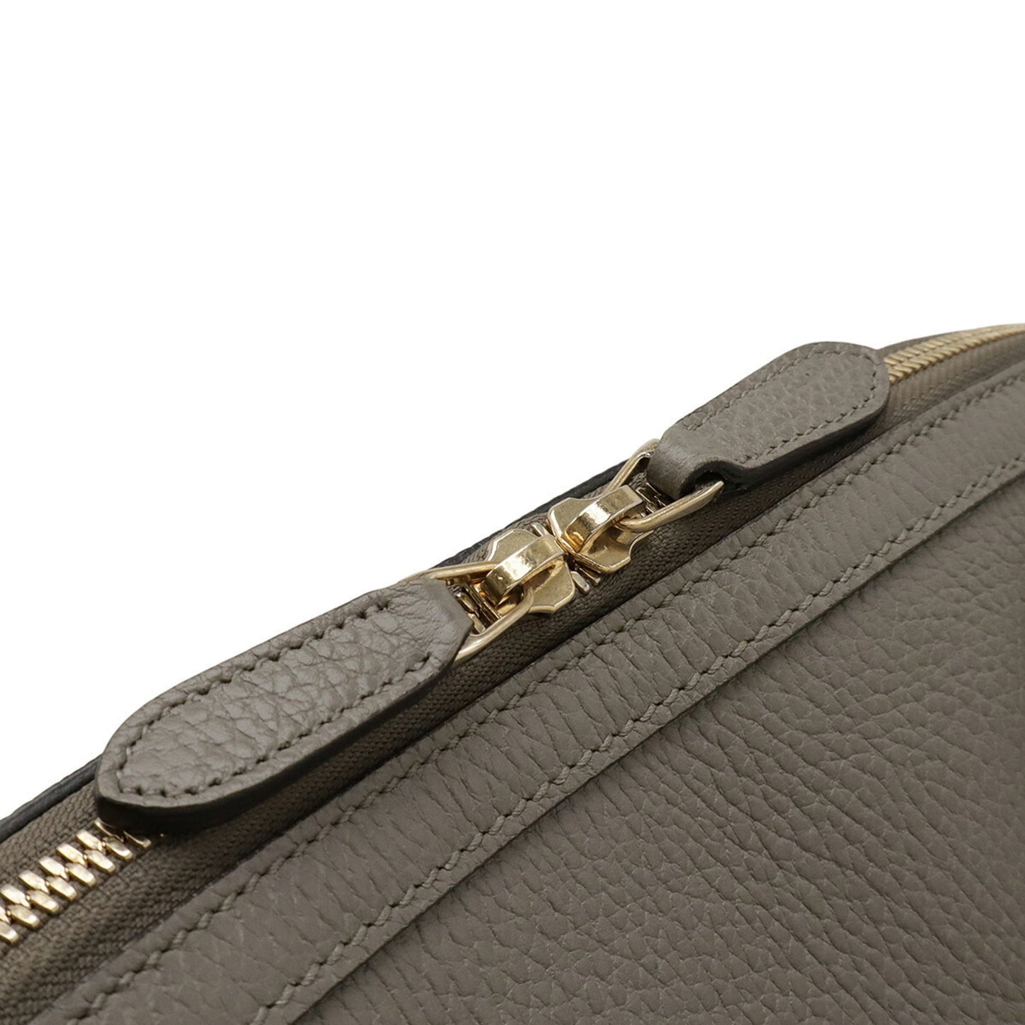 Gucci Gray Leather Handbag Shoulder Bag ( )