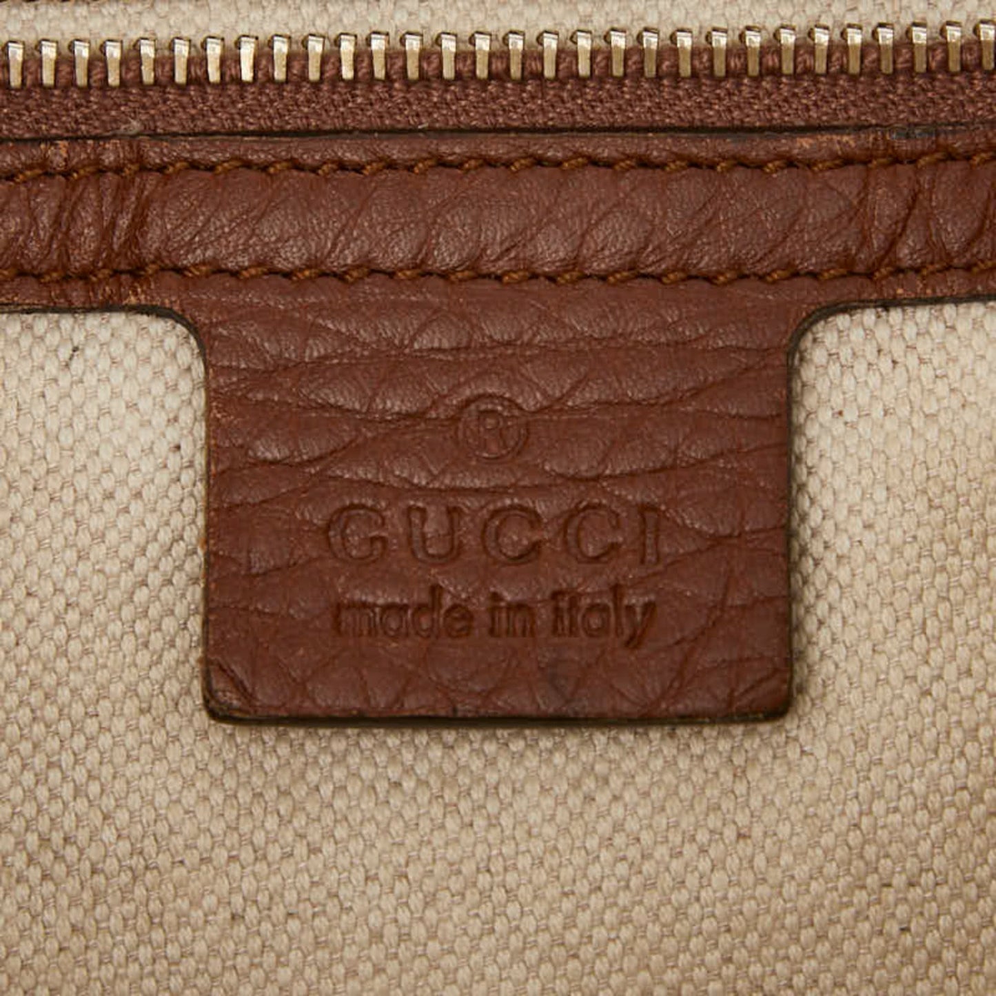Gucci Brown Leather Shoulder Bag ( )