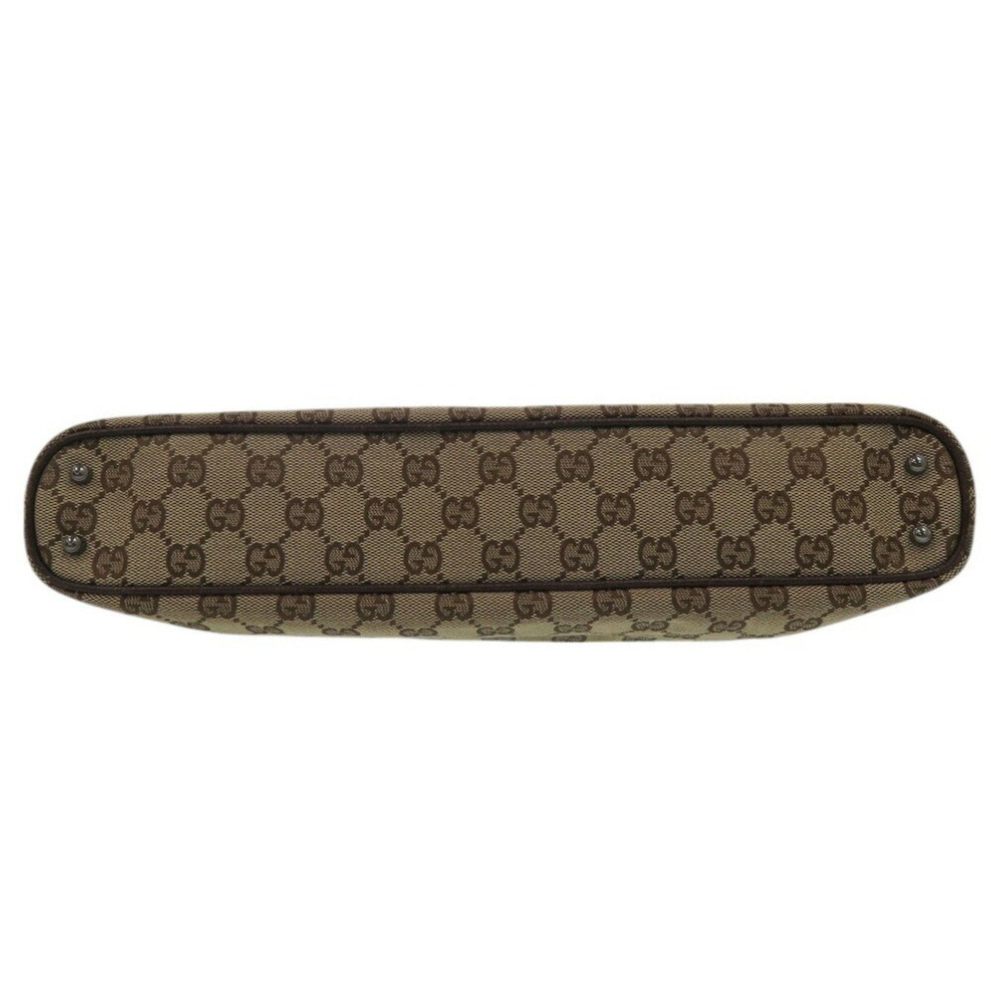 Gucci Beige Gg Canvas Leather Handbag Shoulder Bag ( )