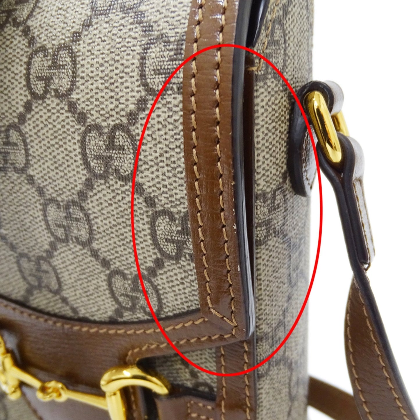 Gucci Beige Brown Gg Supreme Shoulder Bag ( )
