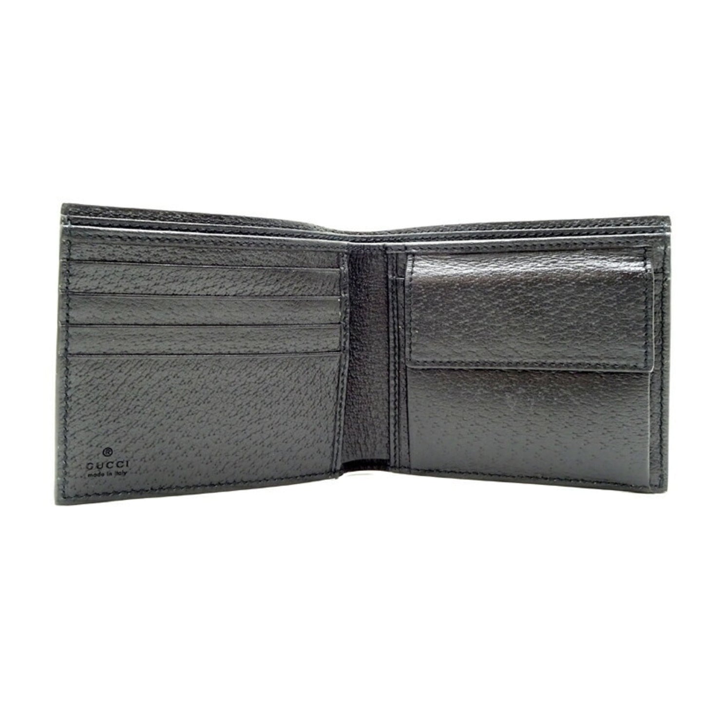 Gucci Black Blue Nylon Leather Wallet (Bi-Fold) ( )