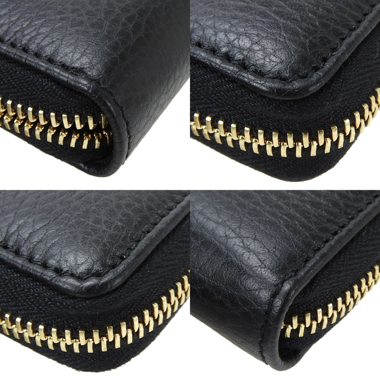 Gucci Black Leather Long Wallet (Bi-Fold) ( )