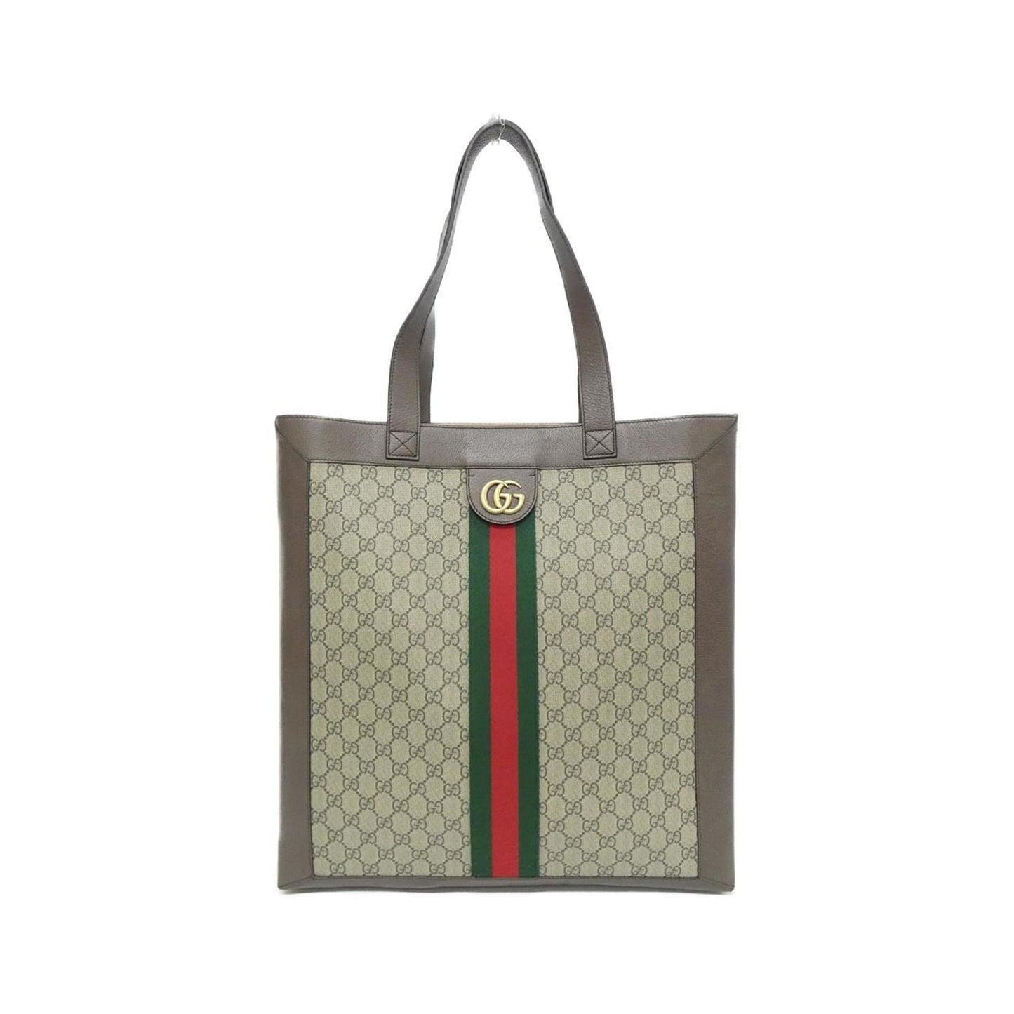 Gucci Beige Brown Canvas Handbag ( )