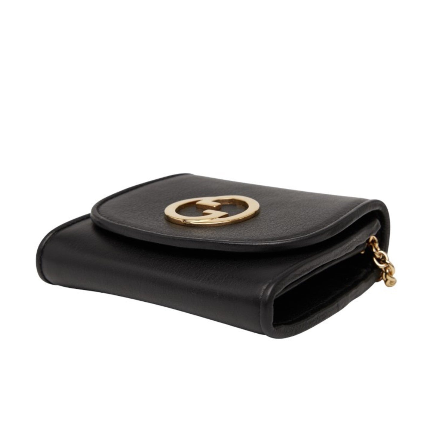 Gucci Black Leather Shoulder Bag ( )