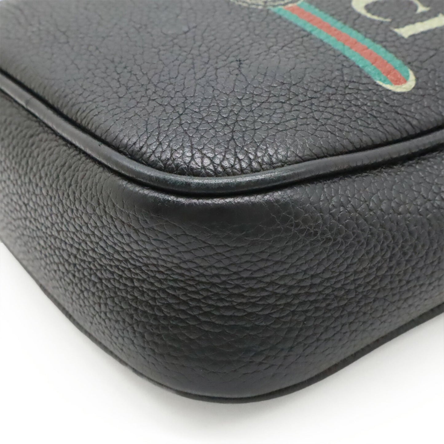 Gucci Black Leather Shoulder Bag ( )
