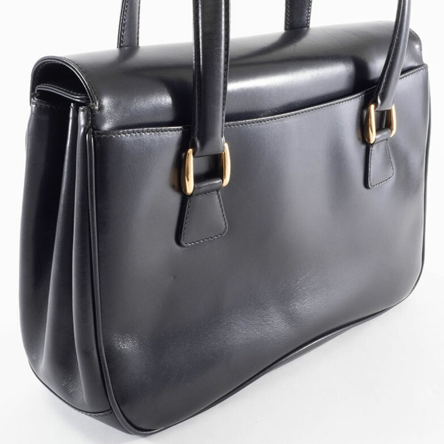 Gucci Black Leather Handbag ( )